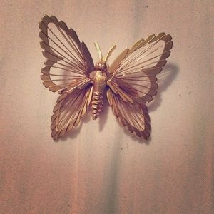 Vintage Gold Monet Brooch